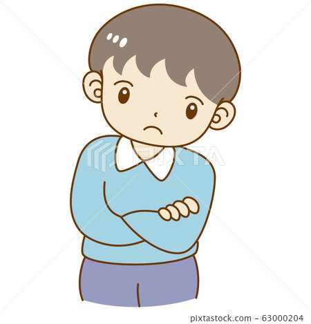 男孩尷尬的思考 63000204