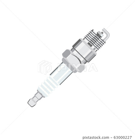 Spark plug isolated on white photo-realistic Spark plug isolated on white photo-realistic 63000227