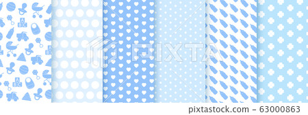 Baby shower seamless backgrounds. Baby shower seamless backgrounds. 63000863