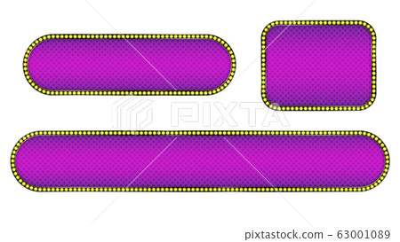 Cool telop base, purple, corner round of illumination 63001089