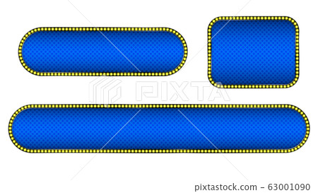 Cool telop base, blue, corner round of illuminations 63001090