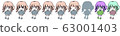 Girl + facial expression difference 63001403