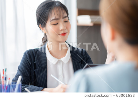 business woman interview business woman interview 63001658