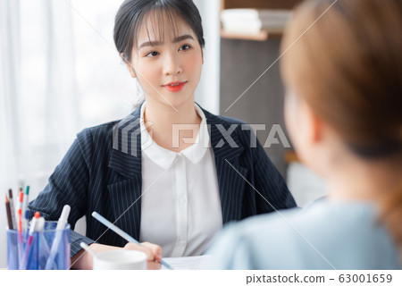 business woman interview business woman interview 63001659
