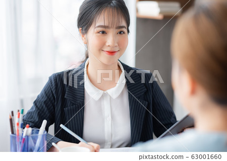 business woman interview business woman interview 63001660