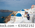 聖托里尼島日本新娘照片結婚照預習蜜月已婚夫婦情侶海外婚禮 63002192