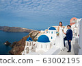 聖托里尼島日本新娘照片結婚照預習蜜月已婚夫婦情侶海外婚禮 63002195