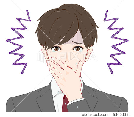 Men in suits shedding tears in shock Men in suits shedding tears in shock 63003333