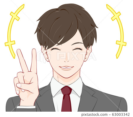 一個穿著西裝玩的男人 一個穿著西裝玩的男人 63003342