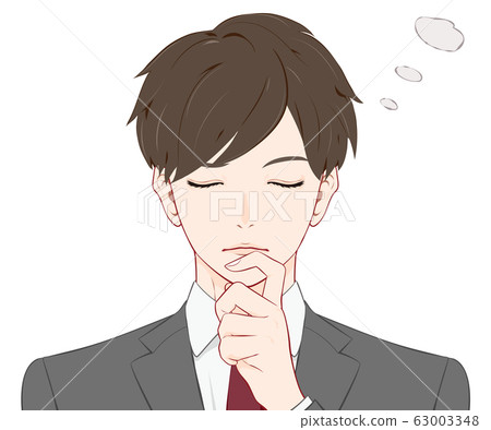 Men in suit thinking 63003348