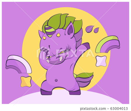 Cute little rock devil unicorn 63004013