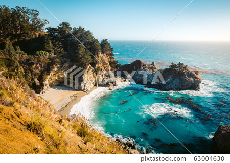 McWay Falls at sunset, Big Sur, California, USA 63004630