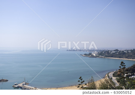 Sidi bou said, Tunisia - nice view in sunlight Sidi bou said, Tunisia - nice view in sunlight 63005052