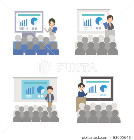Seminar / Training / Slide / Presentation / Illustration / Set 63005648