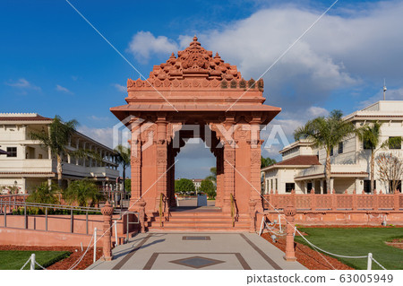 Exterior view of the famous BAPS Shri Swaminarayan 63005949