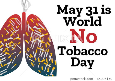 May 31 is World No Tobacco Day. Holiday concept. Template for background, banner, card, poster with May 31 is World No Tobacco Day. Holiday concept. Template for background, banner, card, poster with 63006130