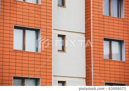 Modern new building in an urban residential 63008073