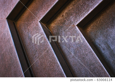 Close-up of grooves in modern iron metal structure 63008114