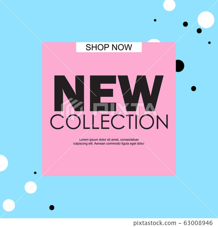 Abstract New Collection Poster Template 63008946