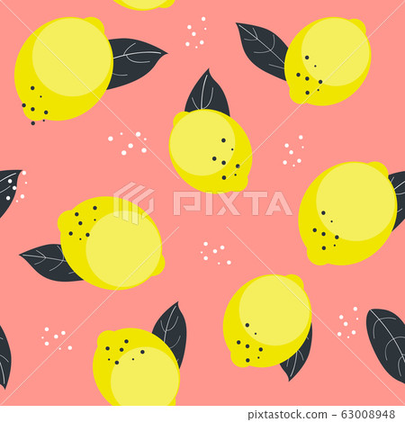 Abstract Lemon Seamless Pattern Background Vector 63008948