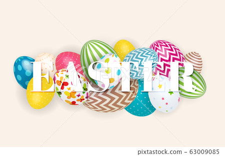 Abstract Easter Sale Template Background Vector Abstract Easter Sale Template Background Vector 63009085