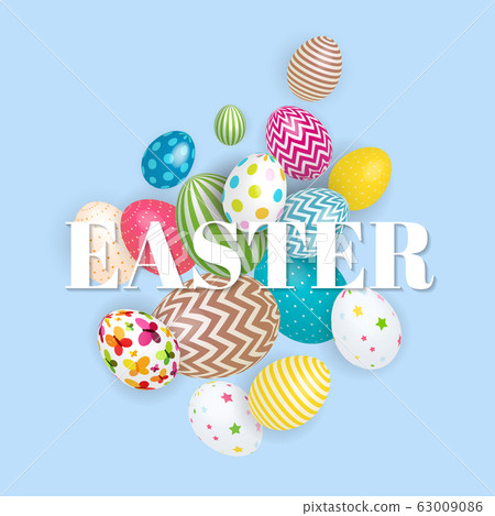 Abstract Easter Sale Template Background Vector Abstract Easter Sale Template Background Vector 63009086
