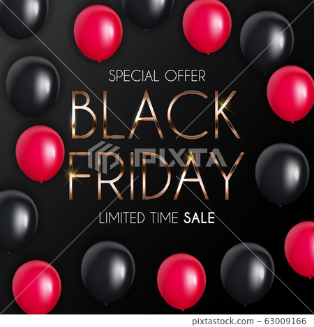 Black Friday Sale Banner Template. Vector Black Friday Sale Banner Template. Vector 63009166