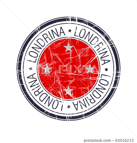 City of Londrina, Brazil vector stamp 63010213