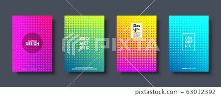 Halftone abstract background with dots. Colorful gradient design. Modern geometric banners with Halftone abstract background with dots. Colorful gradient design. Modern geometric banners with 63012392