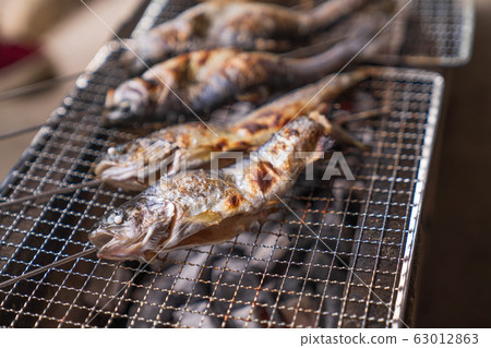 Grilled fish with BBQ 63012863