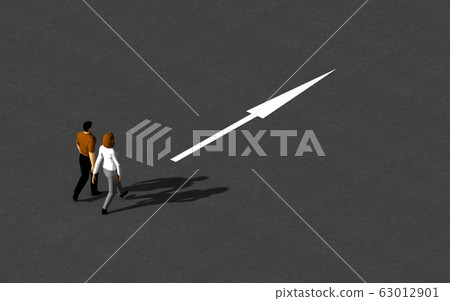 People and road markings 63012901