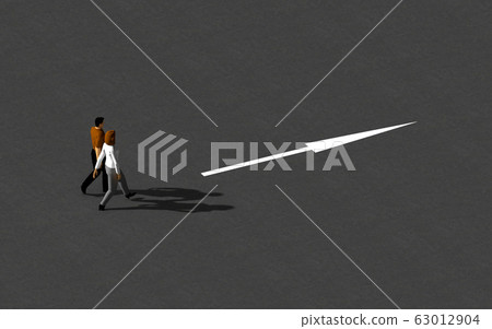 People and road markings 63012904