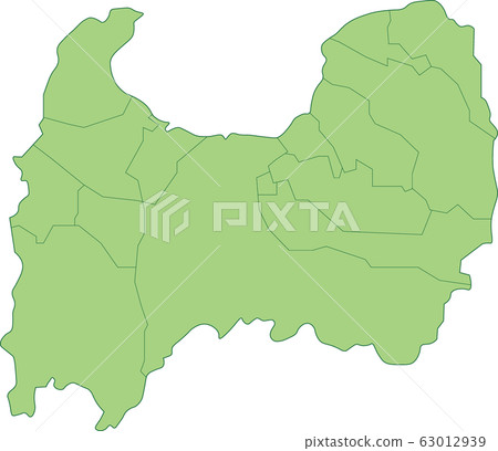 Map of Toyama Prefecture_Municipalities Map of Toyama Prefecture_Municipalities 63012939