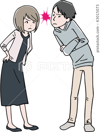 A couple fight 63015073