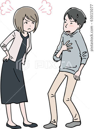 一對夫妻吵架 一對夫妻吵架 63015077