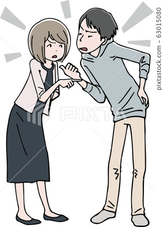 A couple fight 63015080