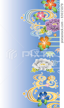 Bingata image illustration 63015879