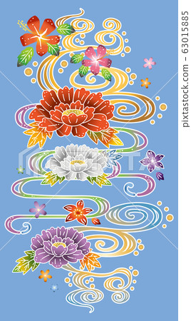 Bingata圖像插圖 Bingata圖像插圖 63015885