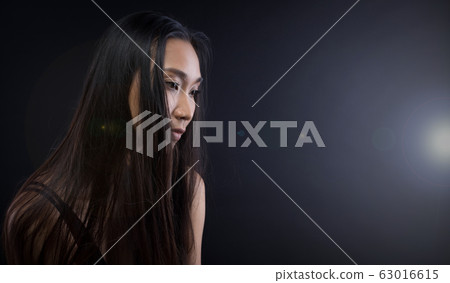 broken heart lonely girl can cry, smoke Fog on 63016615