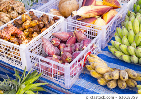 Luang Prabang Morning Market Banana Flowers etc. Luang Prabang Morning Market Banana Flowers etc. 63018359