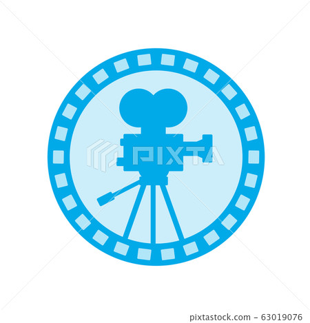 Vintage Film Camera Reel Icon Stock Illustration 63019076 Pixta