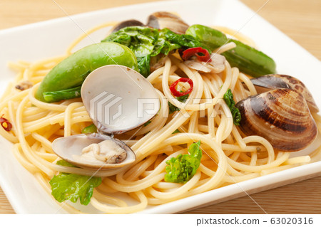 油菜花和小吃豌豆意大利面 63020316