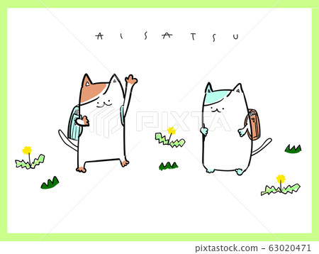 Cat greeting Cat greeting 63020471