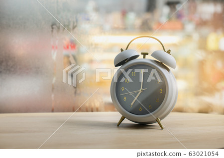 The gray alarm clock The gray alarm clock 63021054