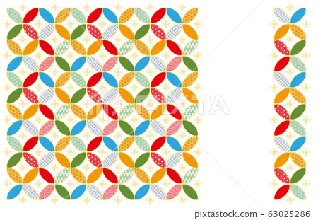 Japanese pattern cloisonne frame background 63025286