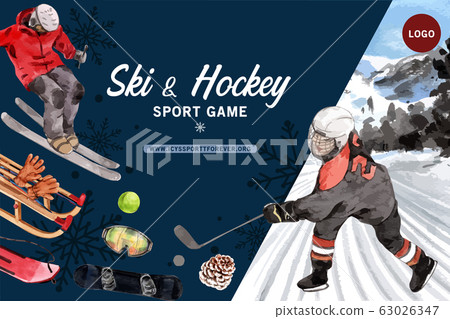 Winter sport frame design with windproof glasses, Winter sport frame design with windproof glasses, 63026347