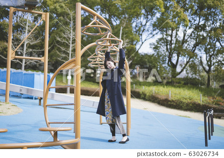A woman in the park 63026734