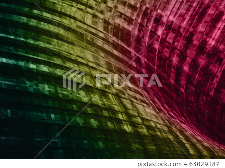Abstract divergent convex wave mosaic of red... - Stock Illustration ...