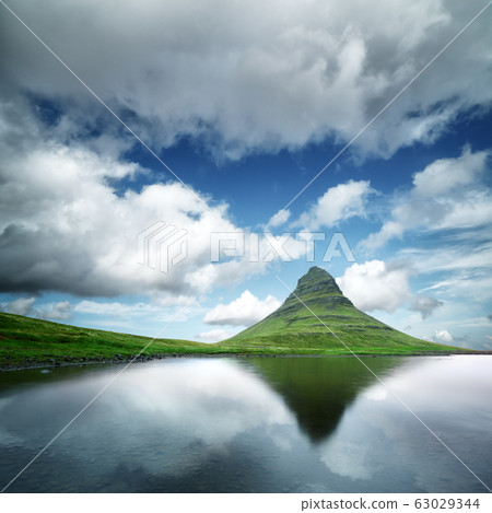 Kirkjufell mountain landscape Kirkjufell mountain landscape 63029344