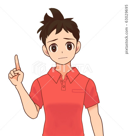 Boy confused worried think Boy confused worried think 63029695